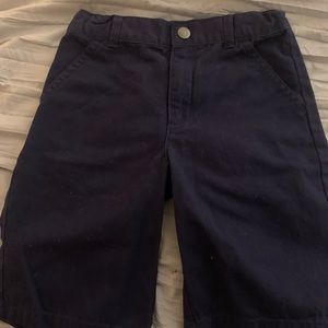 Navy chino shorts